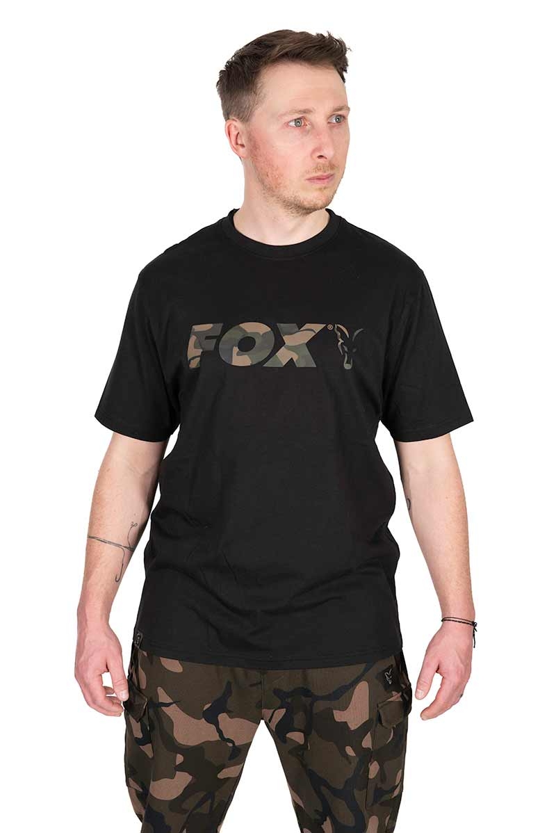 Camo Logo T-Shirt Zwart Small