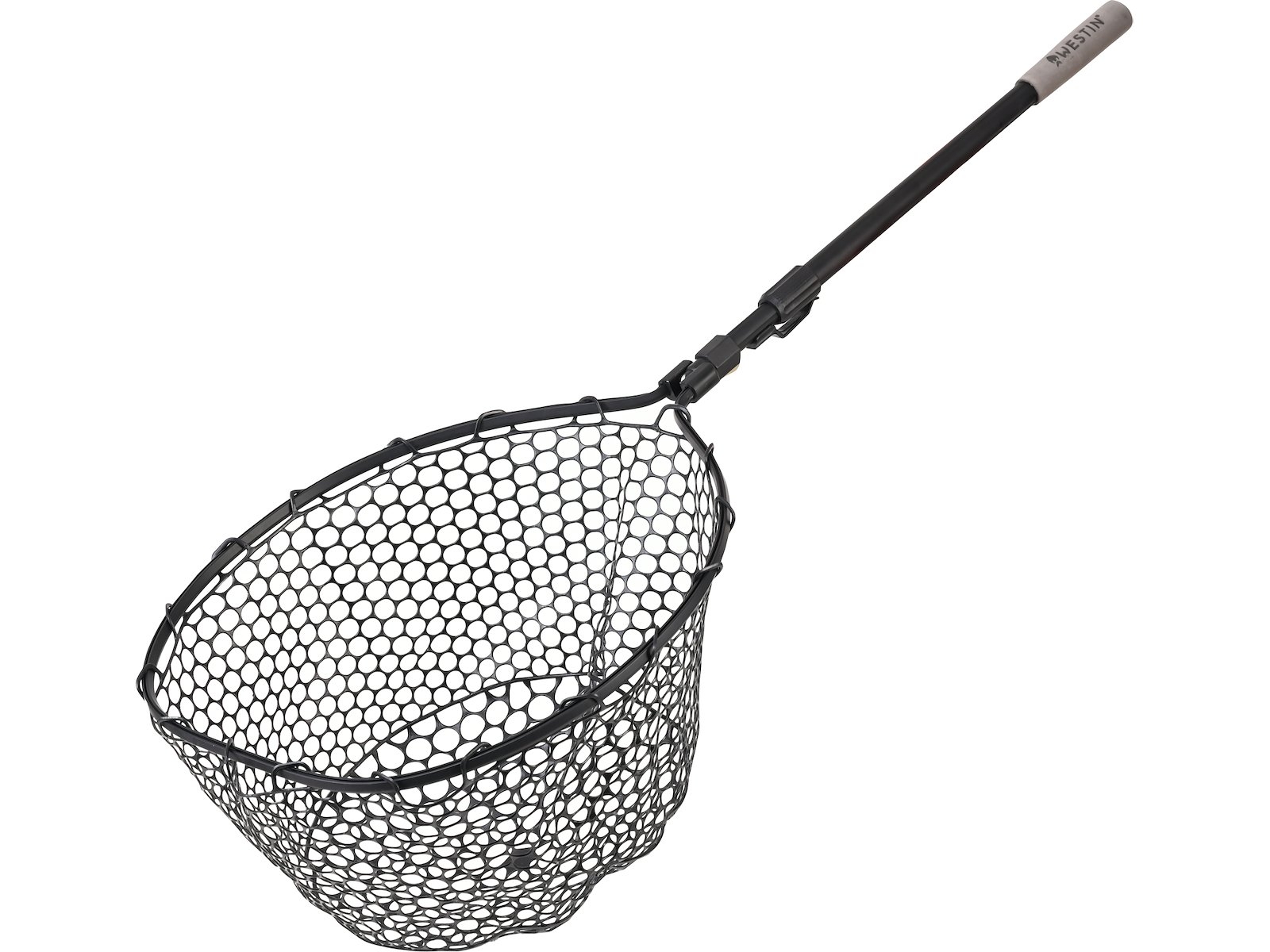W3 CR Adjustable Full Rubber Mesh Landing Net