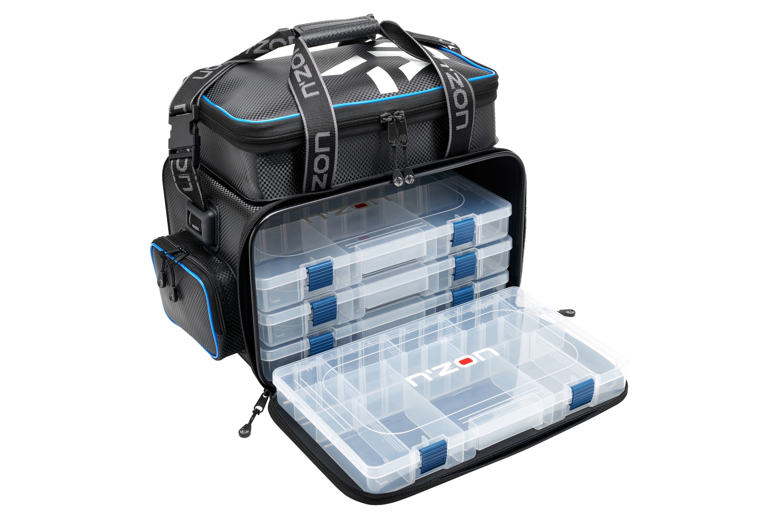 N'ZON Feeder Bag + 4 Tackleboxen (Large)