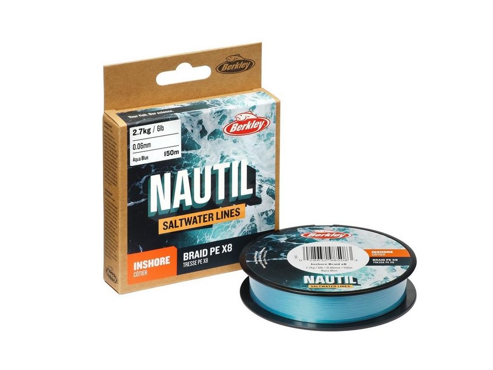 Nautil Saltwater Braid PE X8 (0.06mm/2.7kg/150mtr Aqua Blue)