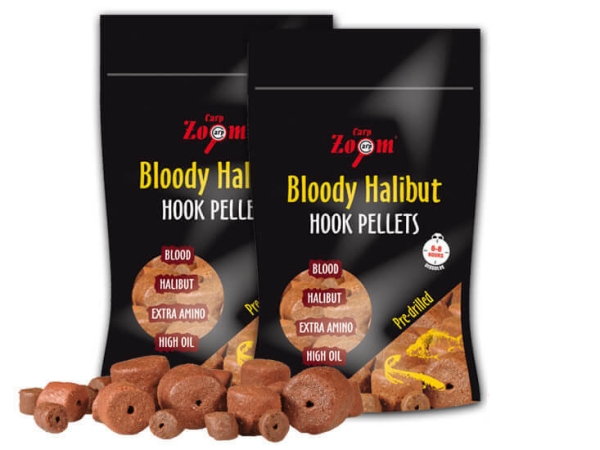 Bloody Halibut Hook Pre-Drilled Pellets 8mm