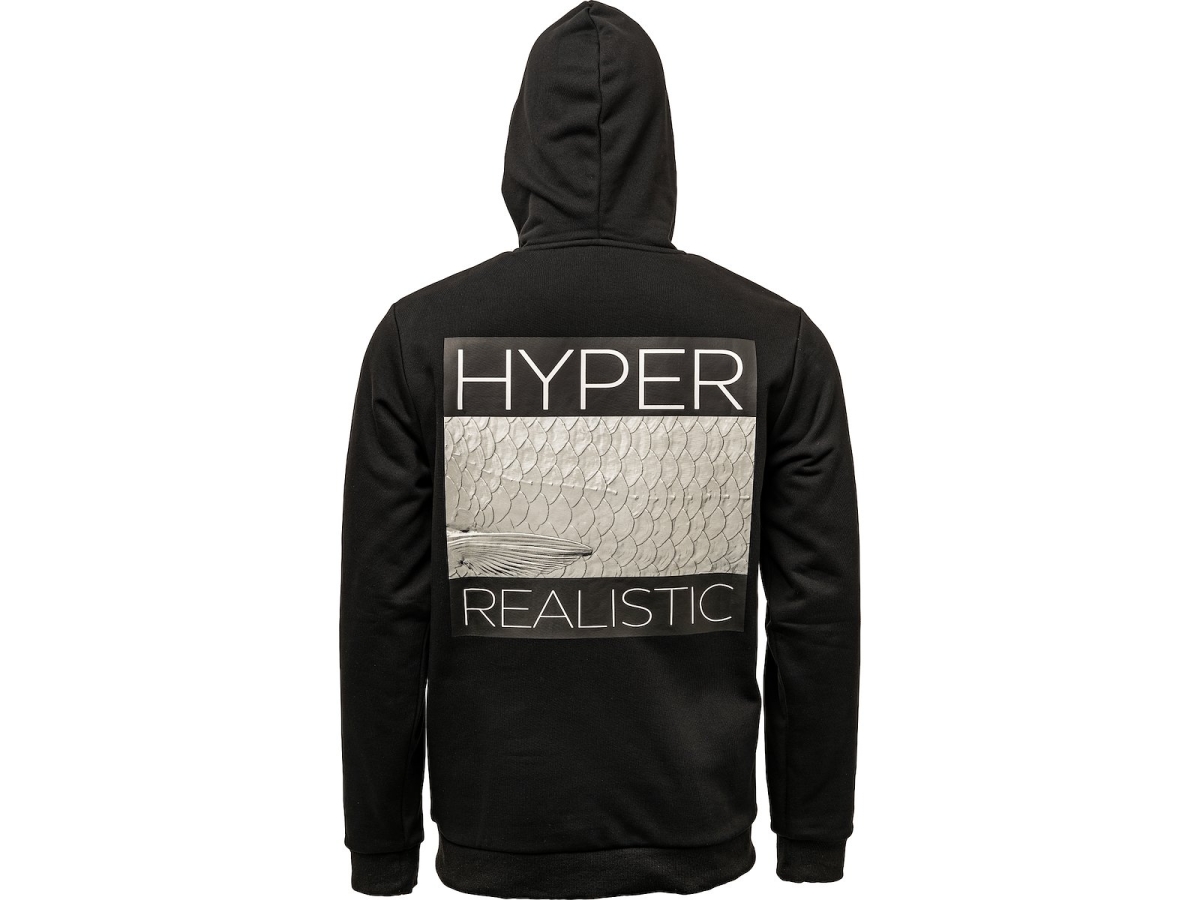 Hyper Realistic Hoodie Ink Black Small