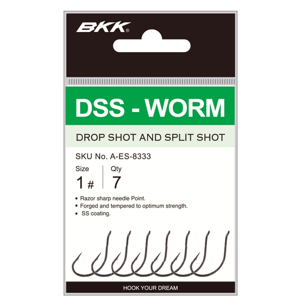DSS Worm #1/0 Superslide (Dropshot and Split Shot 7st)