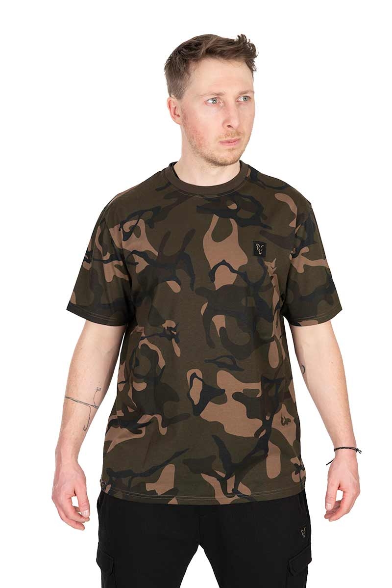 AOP Camo Print T-Shirt Camo Small