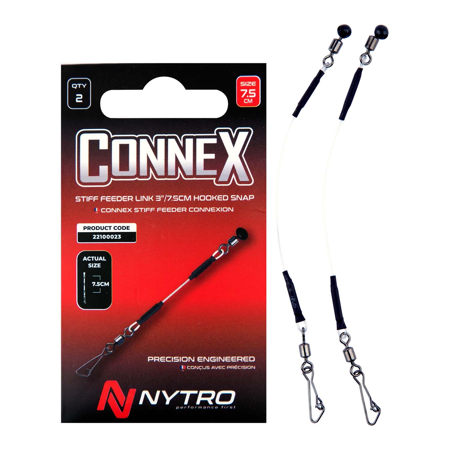 Feeder Stiff  Link Hooked Snap