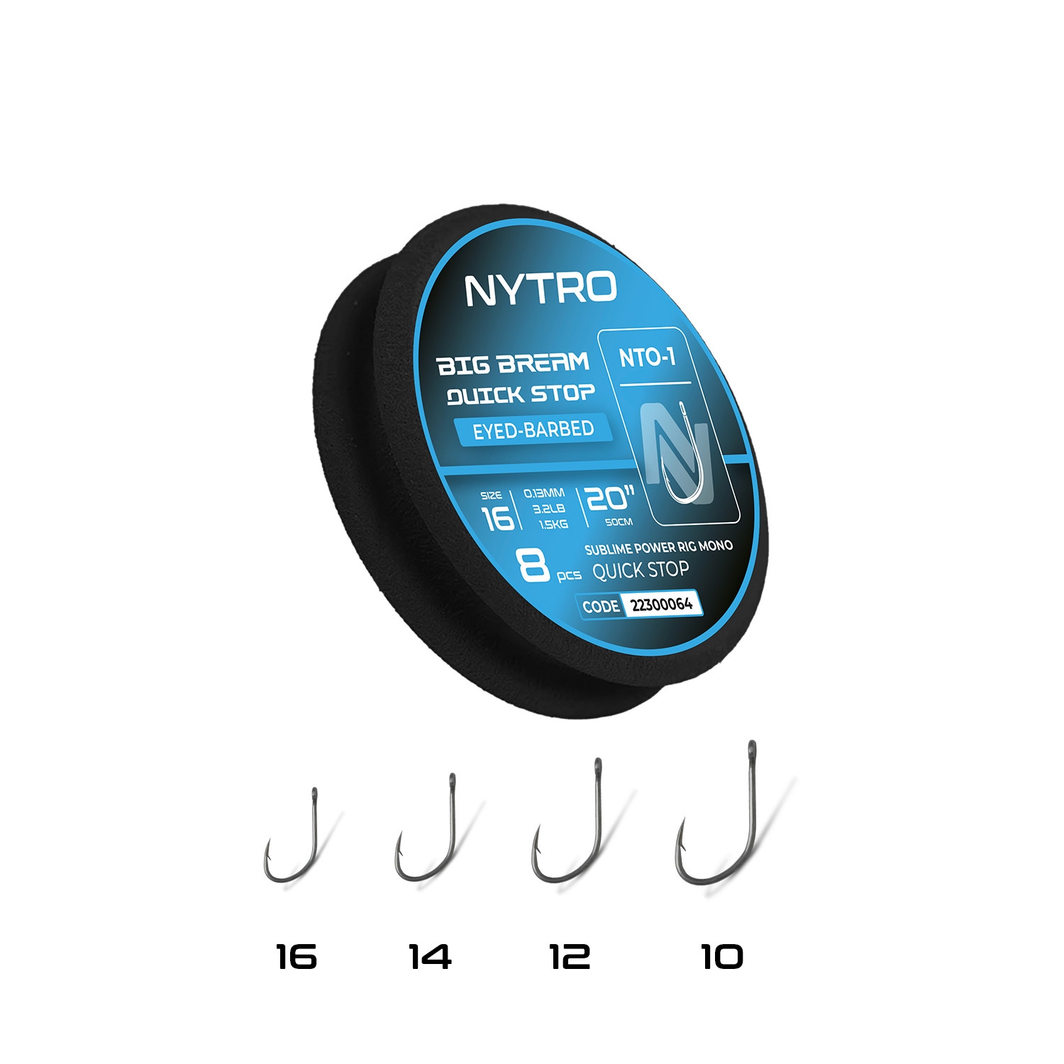 Big Bream Quick Stop Ready Tied Rigs 50cm/#10/0.19mm/6.2lb