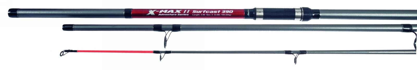 X-MAX SURFCAST 390 (100-200GR + 8000 MOLEN EN DRAAD)