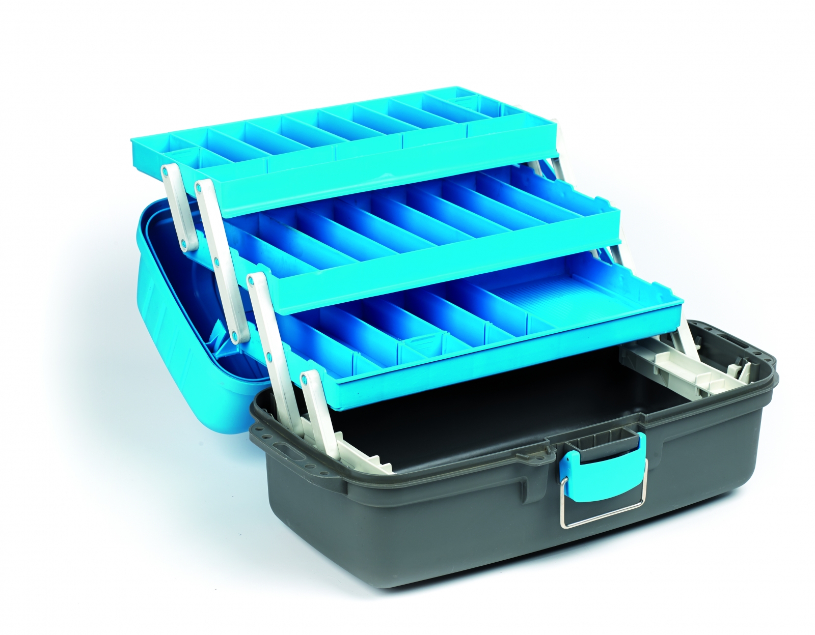 Viskoffer 3 laden blauw