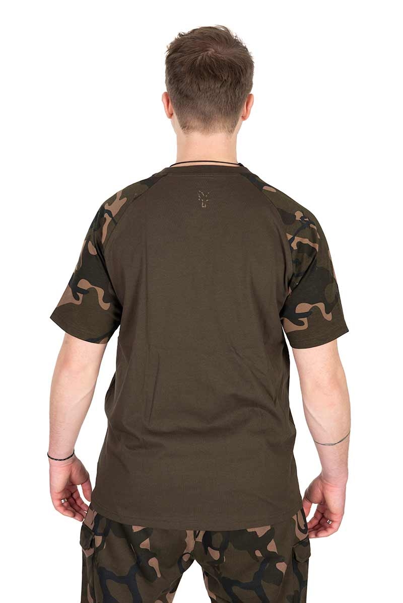 Camo Outline Print T-Shirt Khaki (Small)