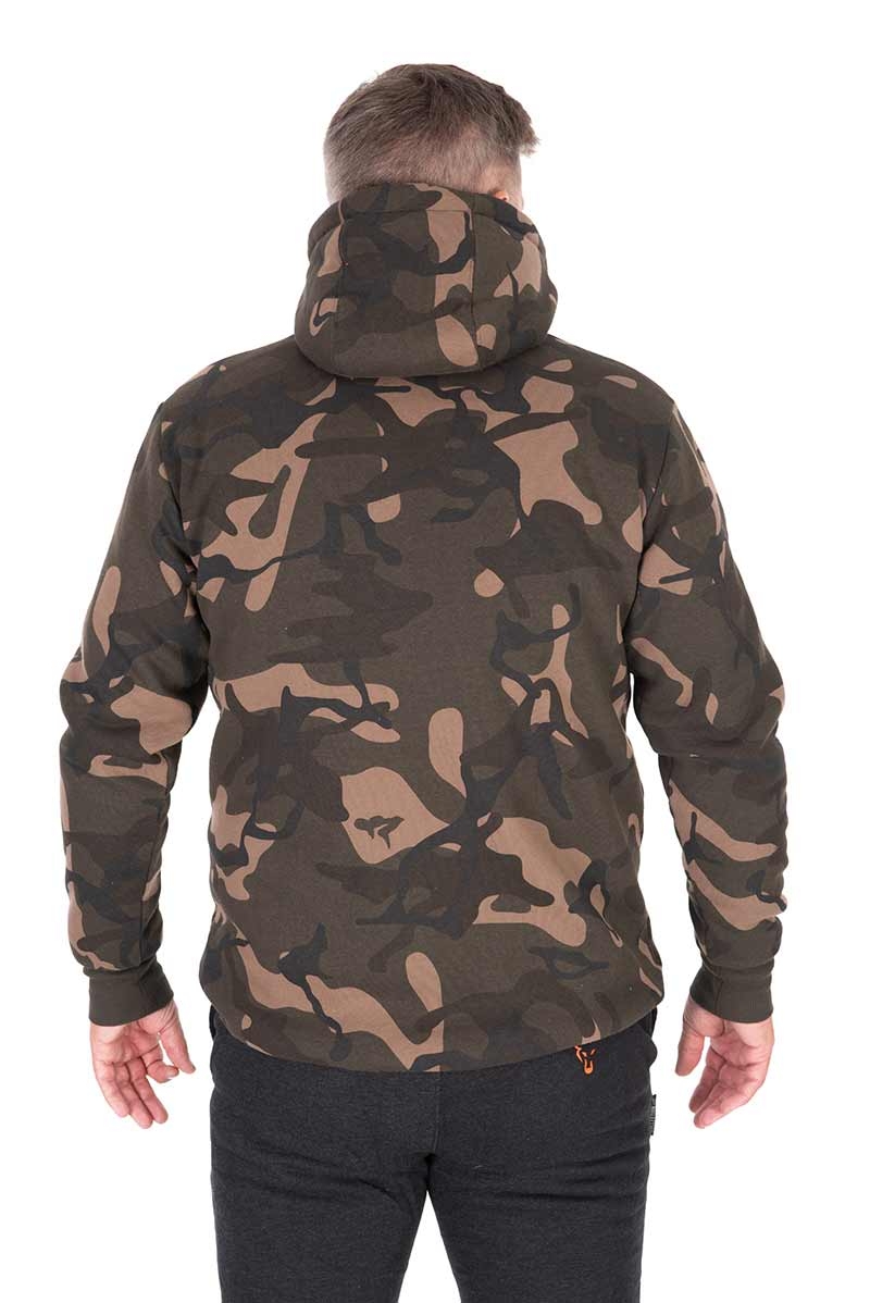 Sherpa Lined 310 Zipped Hoody Camo Medium