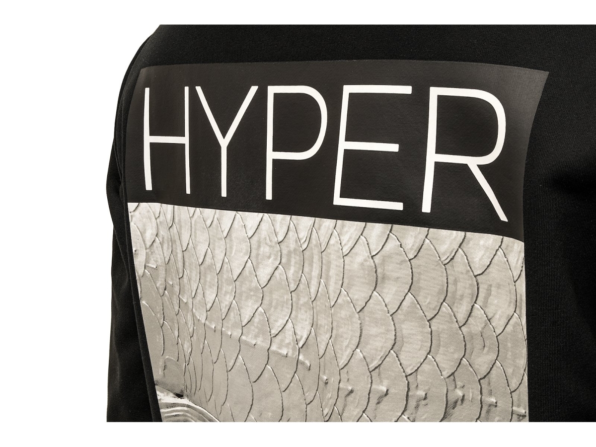Hyper Realistic Hoodie Ink Black Small