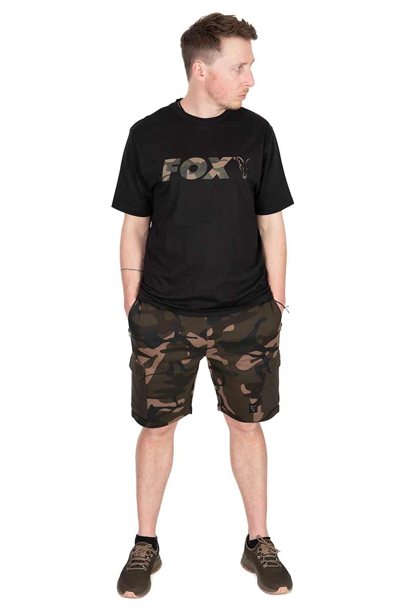 Camo Logo T-Shirt Zwart Small