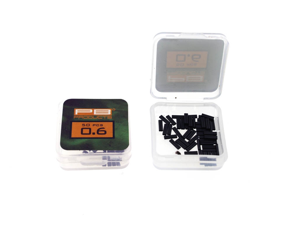 Double Barrel Crimps 0.6mm/5mm (Dull Black 50st)