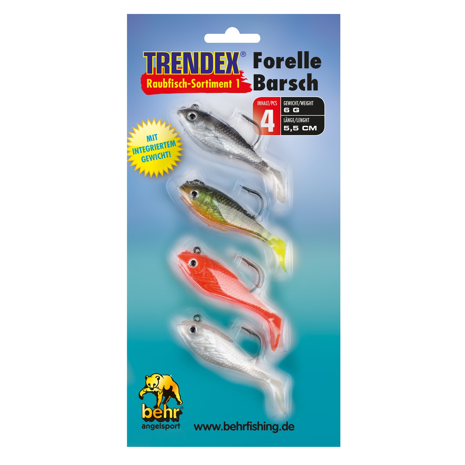 Trendex Roofvis Assortiment 1 5.5cm/6gr