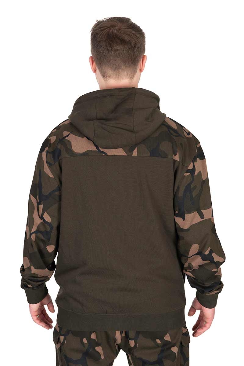 LW Khaki/Camo Split Zip Hoody Small