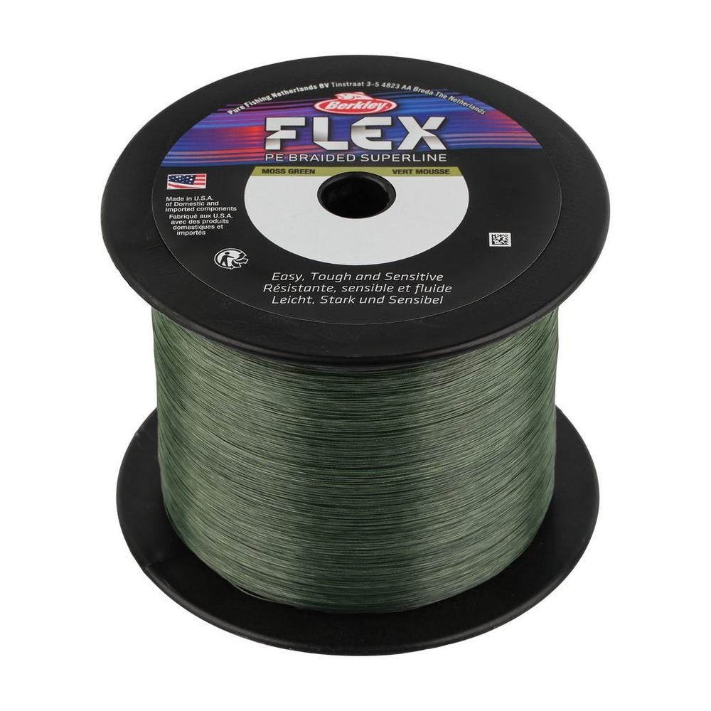 Flex PE Braided Superline Moss Green (0.14mm/6.7kg - 2000mtr)
