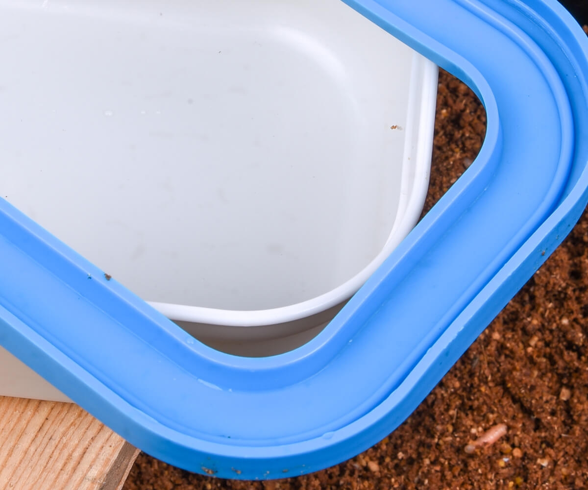 Aasdoos Wit Open Deksel 0.25ltr