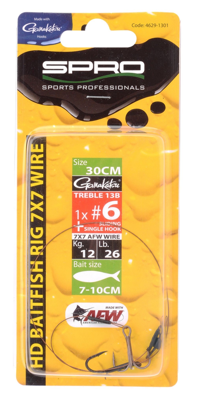 Heavy Duty Baitfish Rig  1 Dreg + 1 Haak