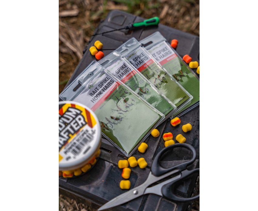 Bait Spike Hook Hairs Barbed #14