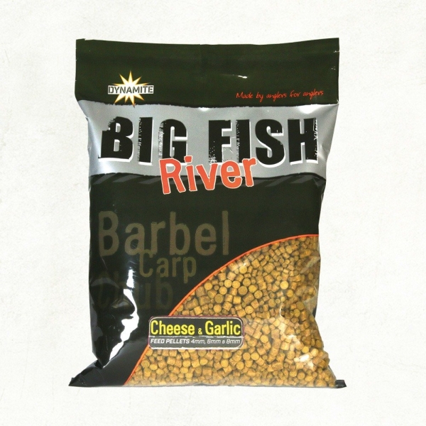 Big Fish River Feed Pellets 4/6/8mm Cheese & Garlic