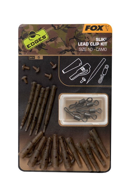 EDGES Slik Lead Clip Kit  Camo maat 10