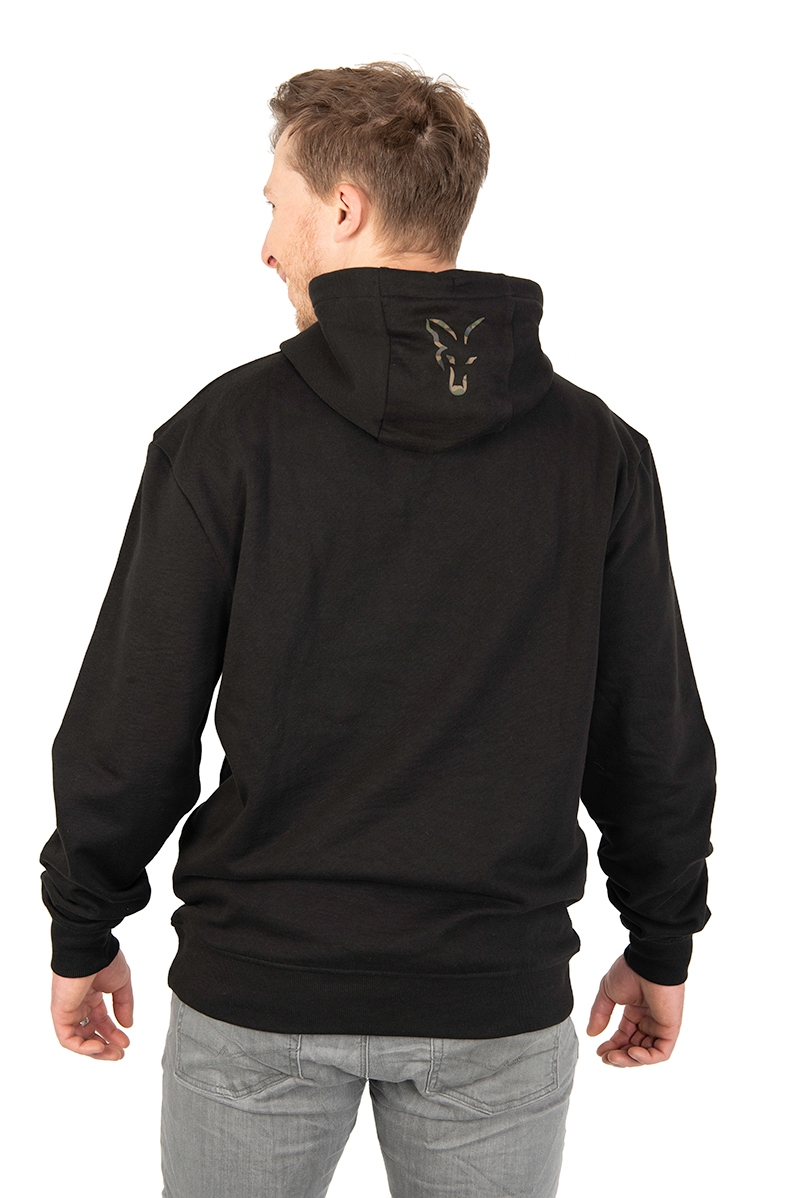 LW Pullover Hoody Black/Camo Print Small