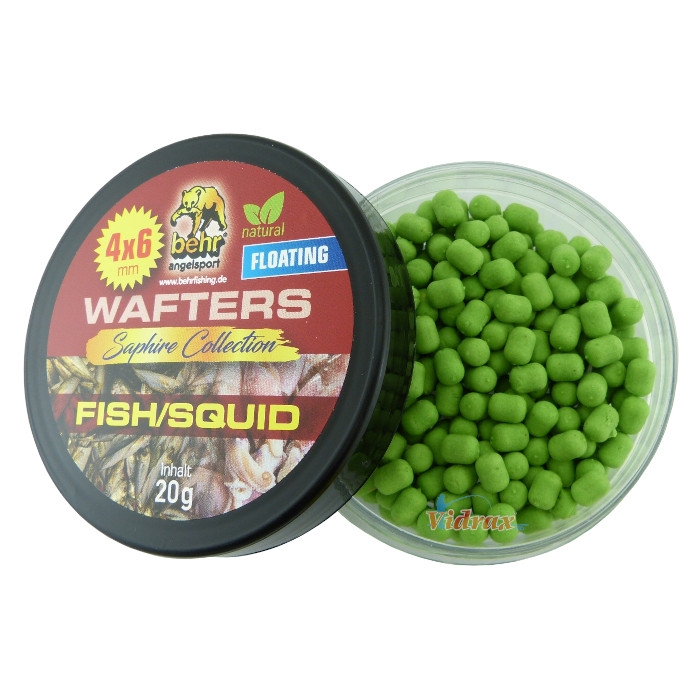 Wafters Floating 4x6mm Fish/Squid