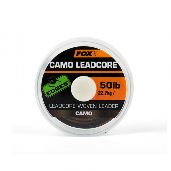 Camo Woven Leadcore Leader 50lb/25mtr