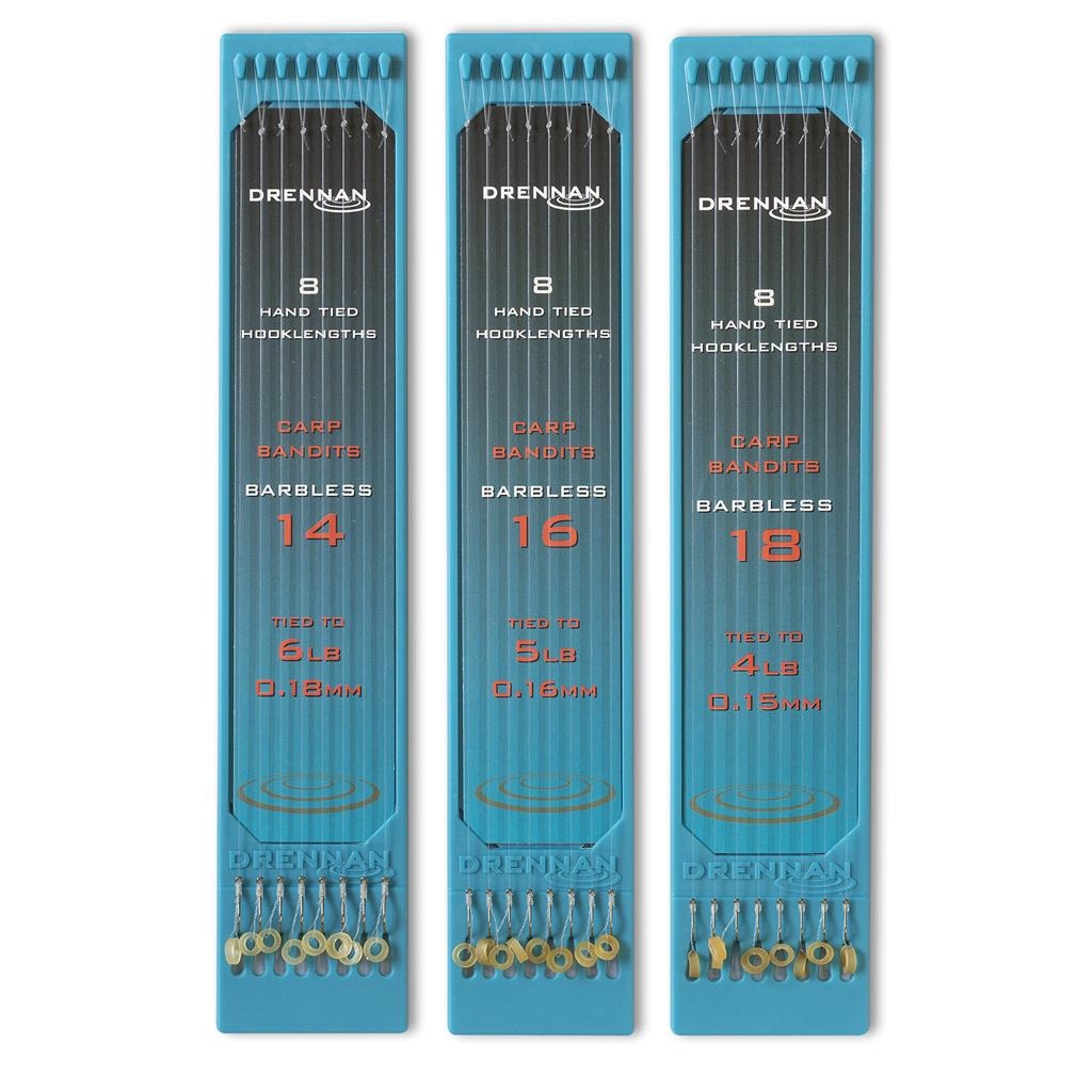 Carp BanditsBarbl. 14/0.18mm (Handgemaakte Onderlijn)
