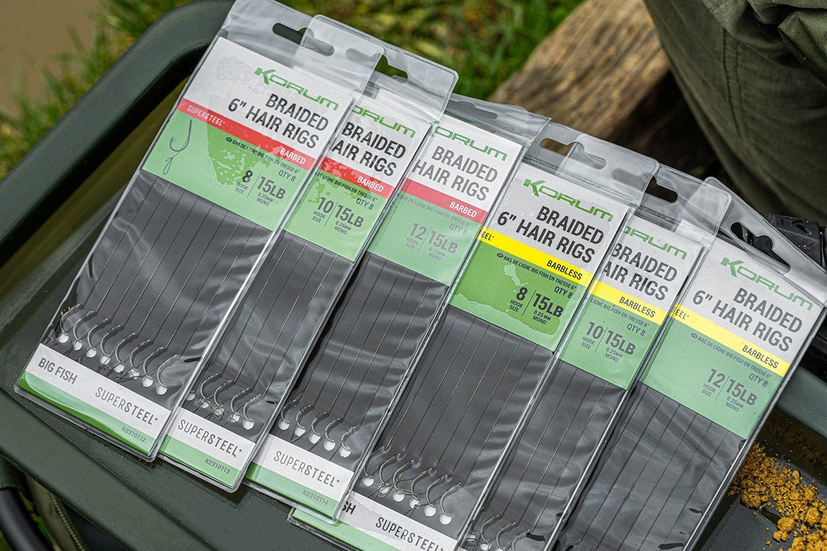 Big Fish Braided Hair Rigs 6inch Haak 8/0.25mm