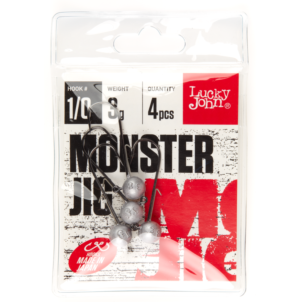 Monster jig #1/0 - 3 gram - 4 stuks