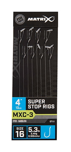MXC-3 10CM SUPER STOP RIGS BARBLESS  SIZE 16 0.165MM 2.4KG