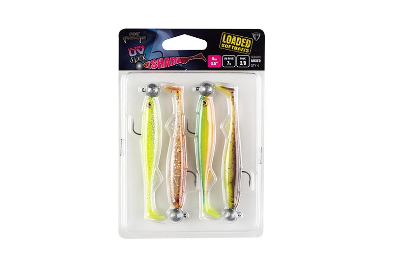 Slick Shad Mixed UV Colour Pack Loaded 7cm/5gr