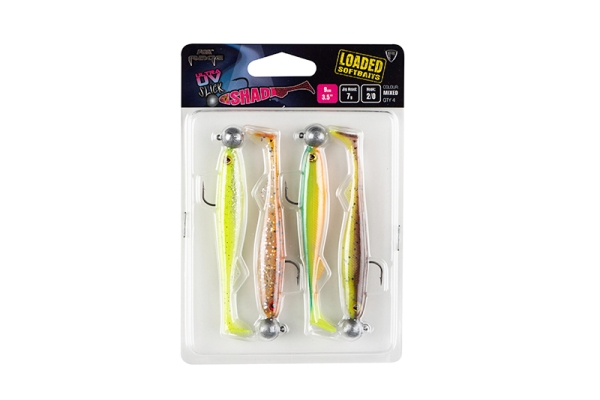 Slick Shad Mixed UV Colour Pack Loaded 7cm/5gr