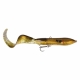 3D Hard Eel Tail Bait Olive Gold