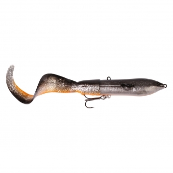 3D Hard Eel Tail Bait Dirty Silver