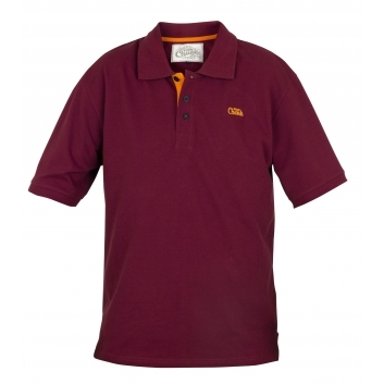 CHUNK Polo Shirt - Burgundy/Orange