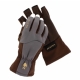 W4 ThermoGrip Half-Finger Glove Steel Grey