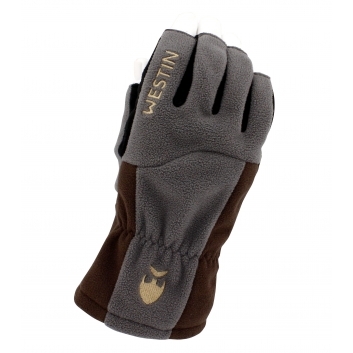 W4 QuickGrip Half-Finger Glove Chestnut/Grey