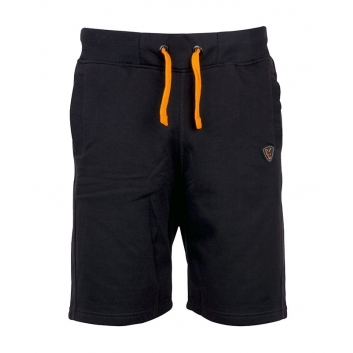 Black and Orange Lightweight Jogger Shorts