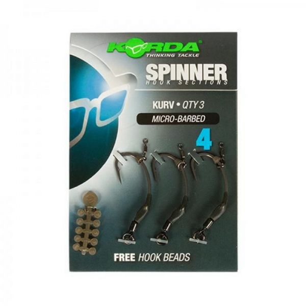Spinner Hook Sections Micro Barbed Kurv