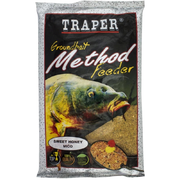Traper Method Feeder Groundbait  Strawberry 750gr