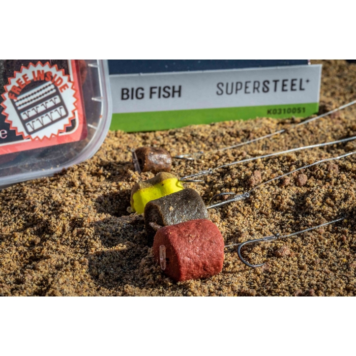 Supersteel Big Fish Hair Rigs + Quickstop Barbless