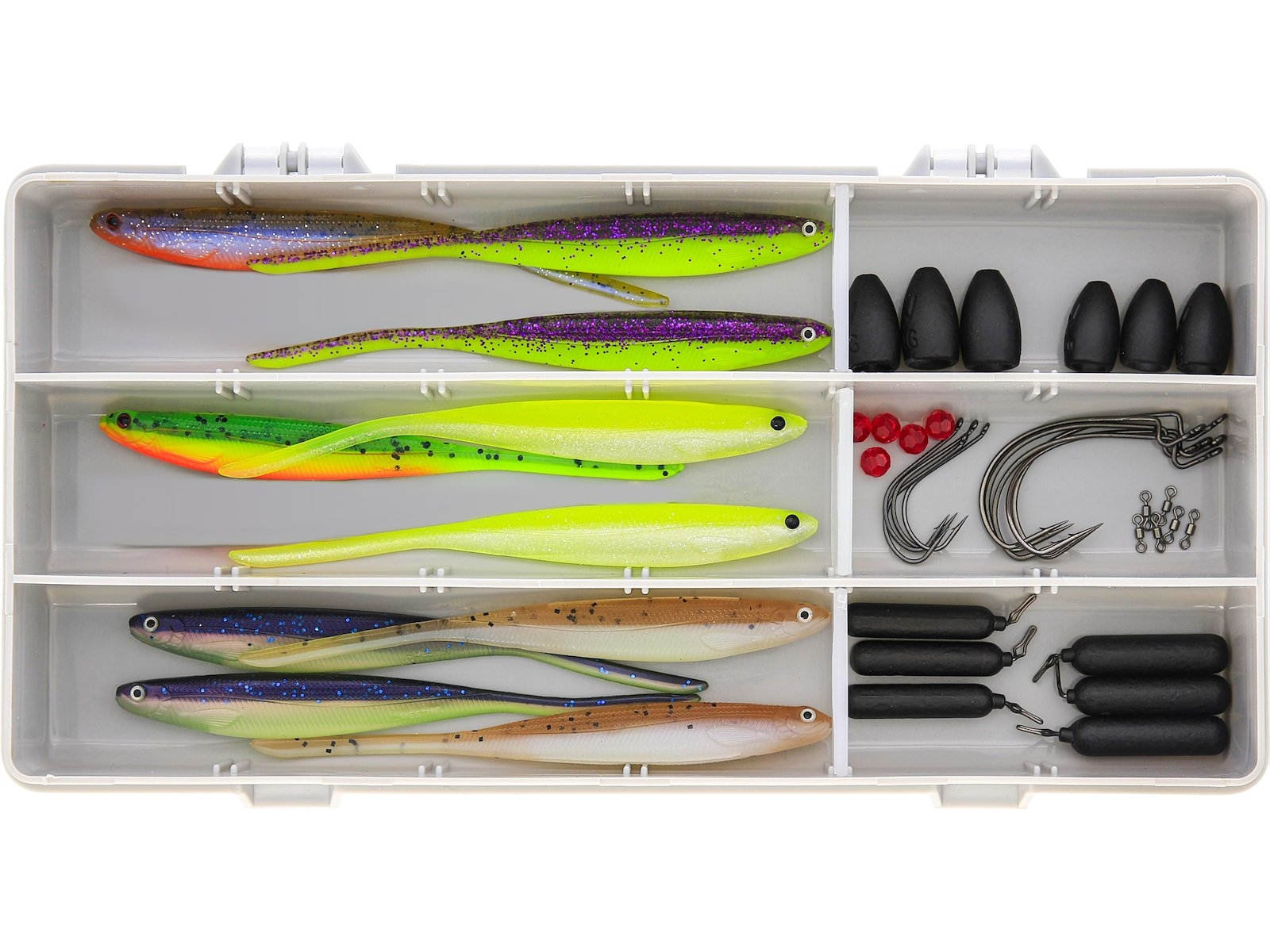 Zander Box Dropshot + Texas & Carolina 44-delig