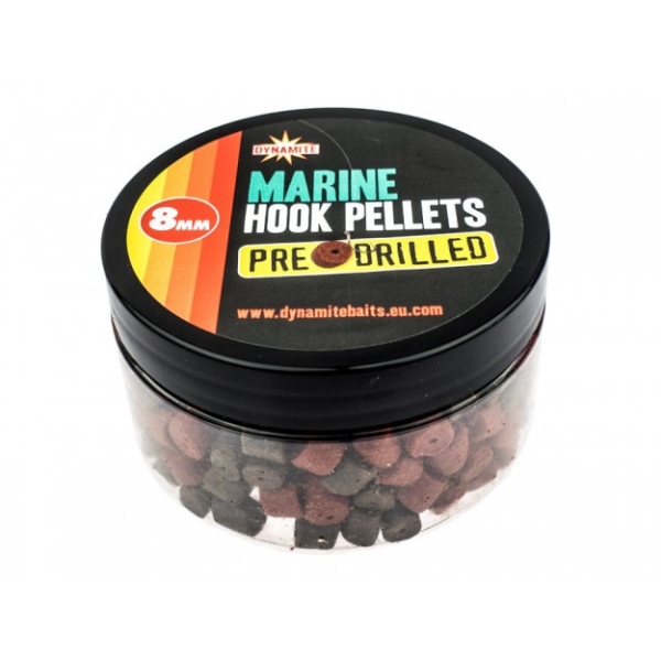 Marine Hook Pellets Pre-drilled 8mm