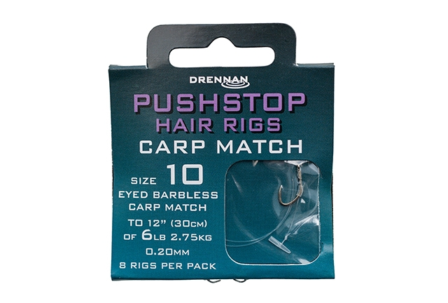 Pushstop Hair Rigs Carp Match #8/0.20mm/2.75kg