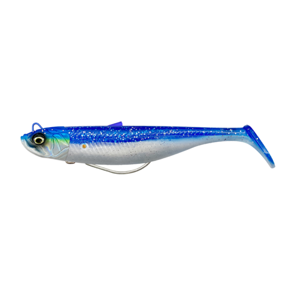 Minnow Weedless Sink. Blue Pearl Silver