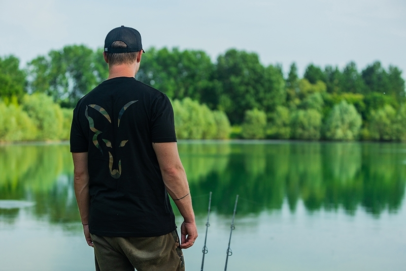 Black Large Print T-Shirt Small