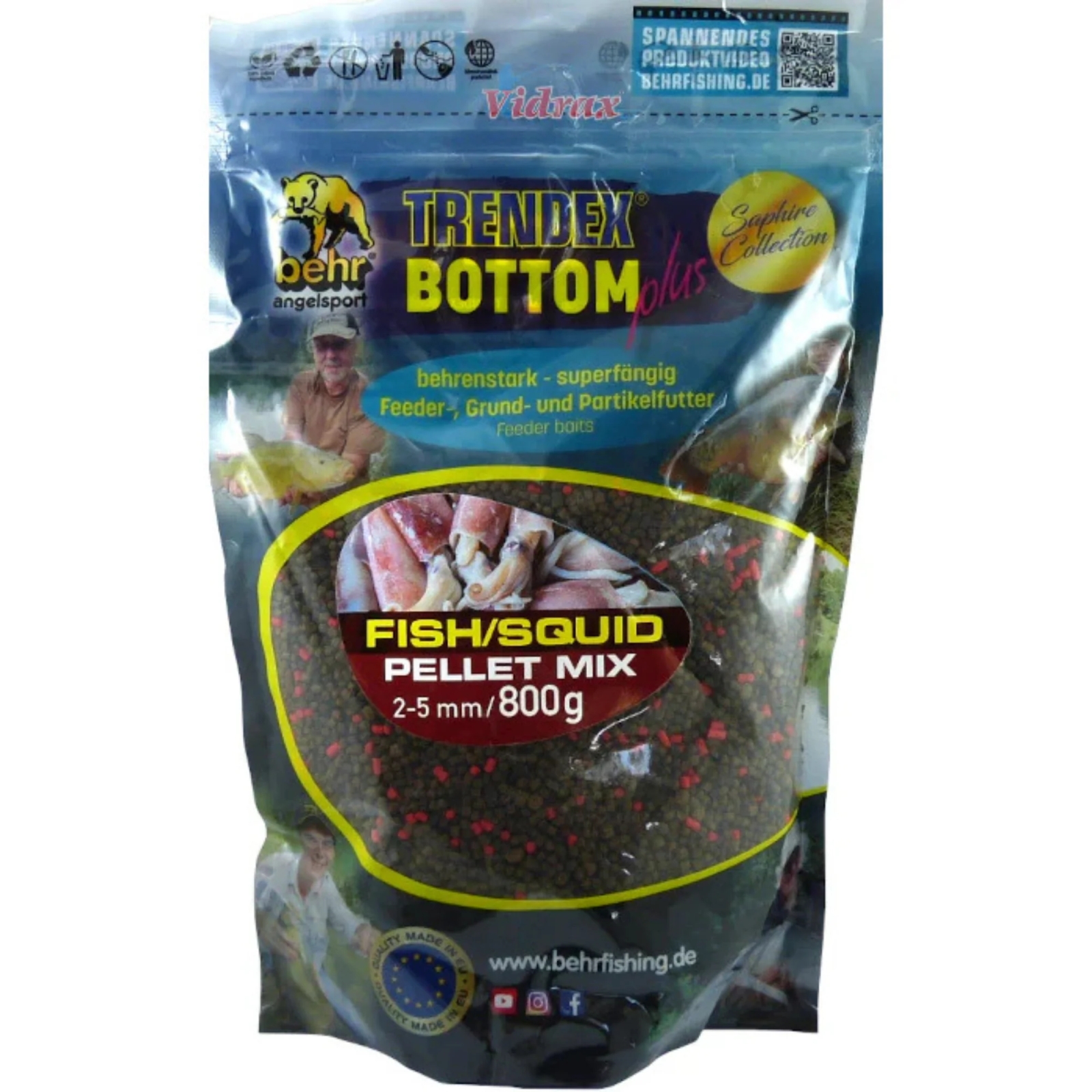 Trendex Bottom Plus Pellet Mix 2-5mm Fish/Squid