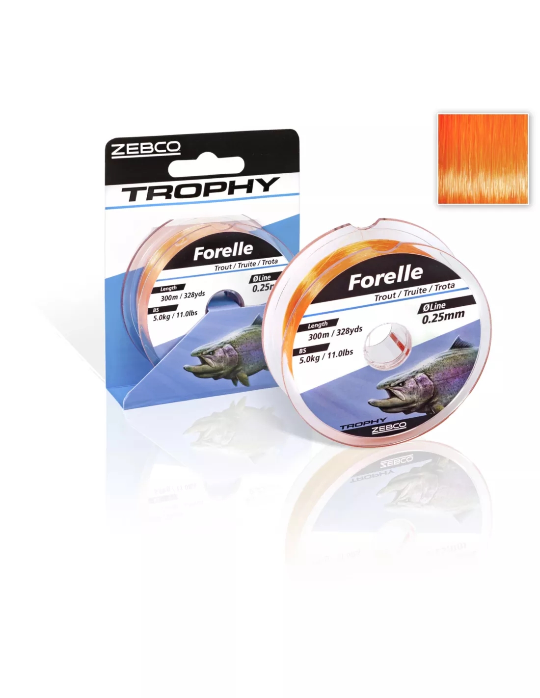 Trophy Forel Vislijn Oranje 0.18mm/2.9kg